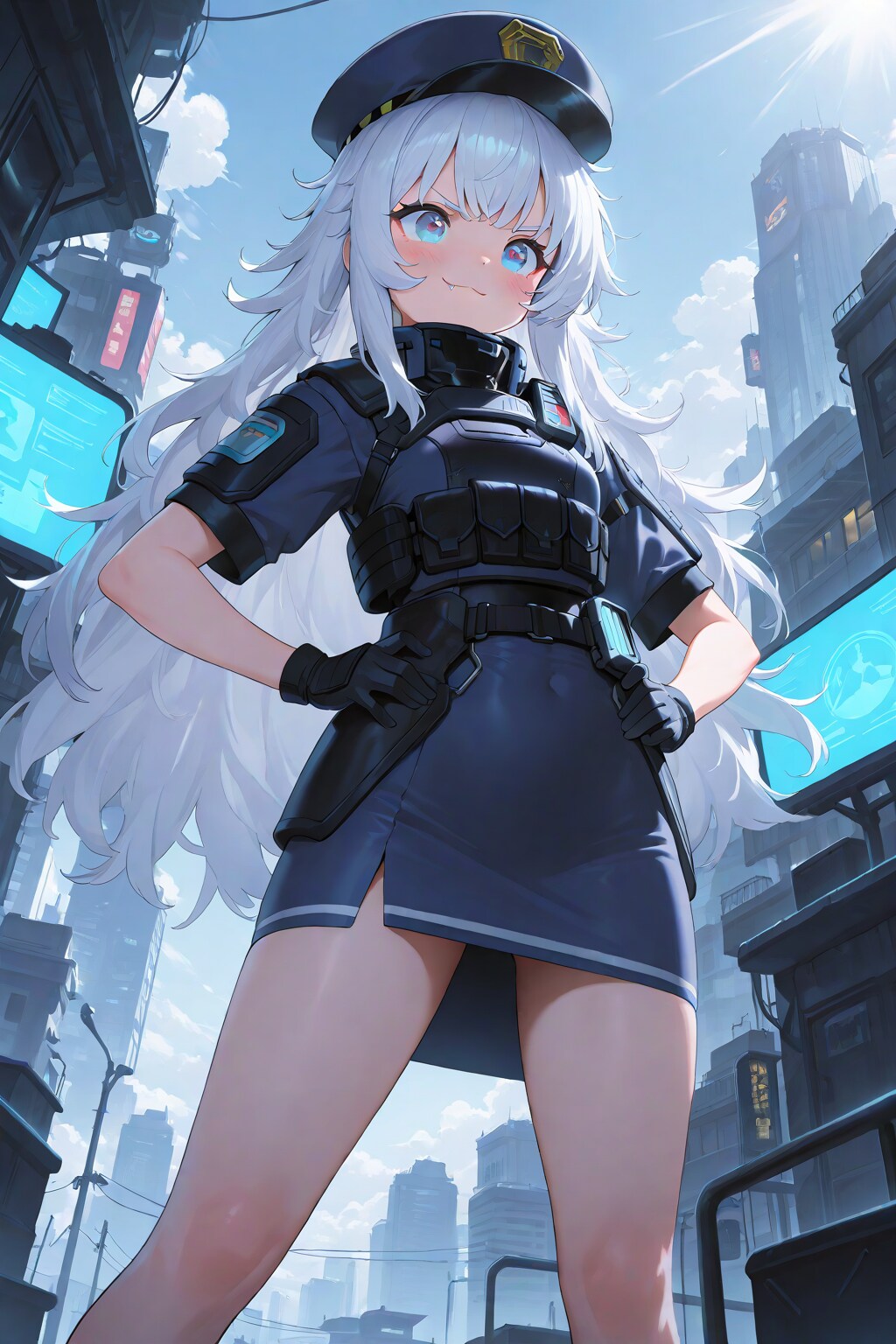 警官といえばポリですよん | の人気AIイラスト・グラビア