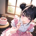 ２度目の誕生日の姫さんも眼鏡三つ編み 2枚目