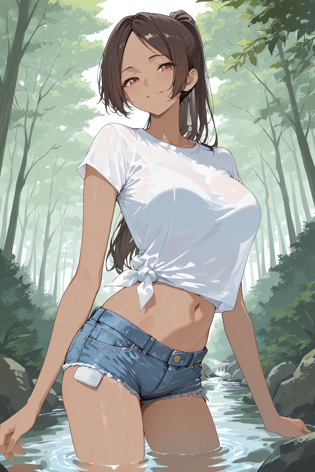 川遊び