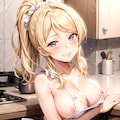 絢瀬絵里 裸エプロン・キス顔・キスマーク・角オナ 2枚目