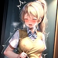 絢瀬絵里 裸エプロン・キス顔・キスマーク・角オナ 10枚目