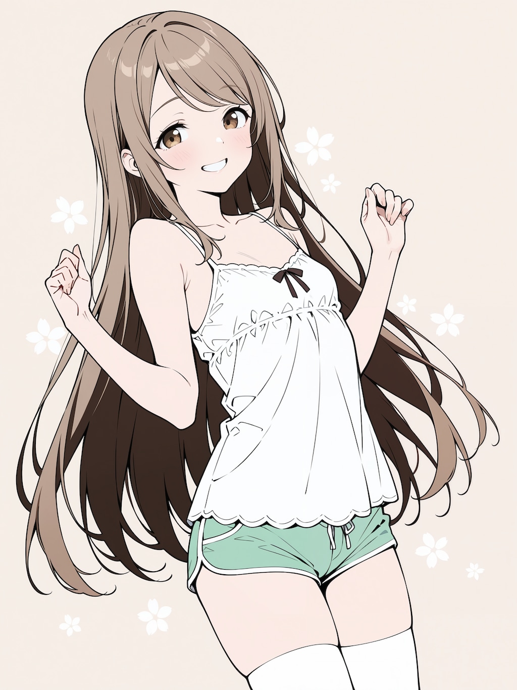 キャミ着るなら下にＴシャツなんか着ちゃダメだよねｗ