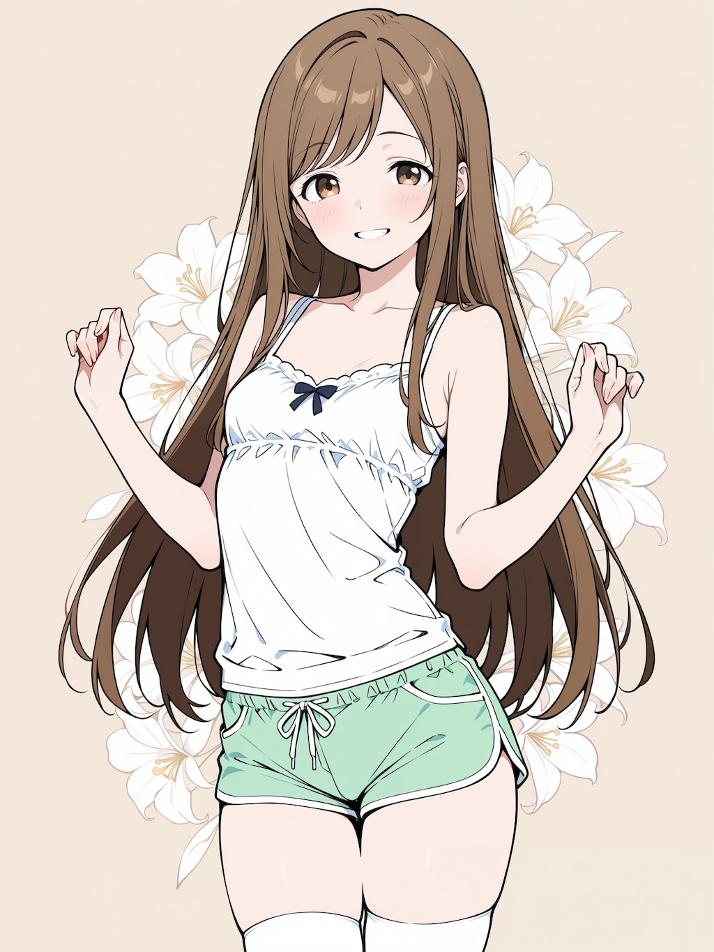 キャミ着るなら下にＴシャツなんか着ちゃダメだよねｗ