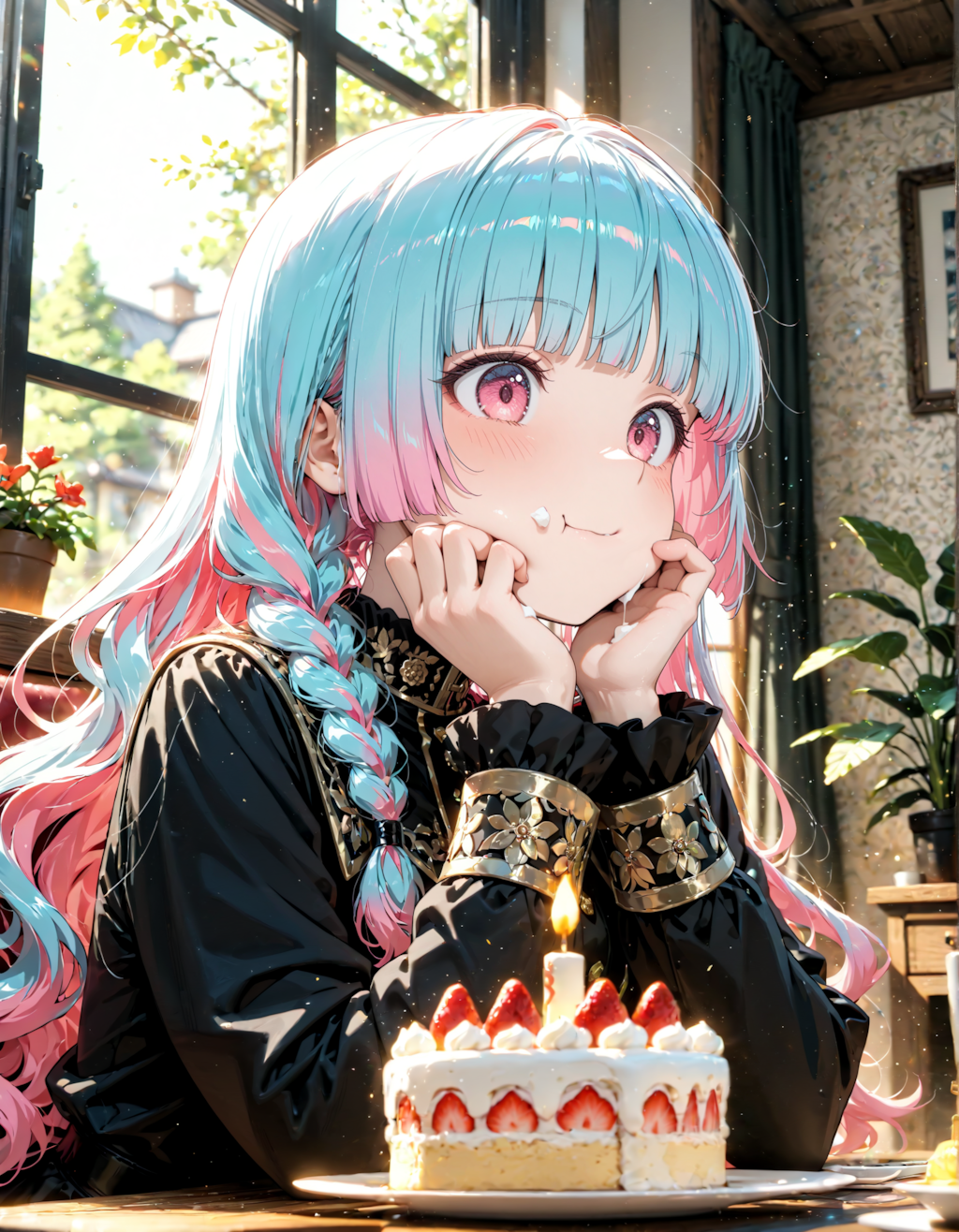 私はレイヤーケーキを注文しました