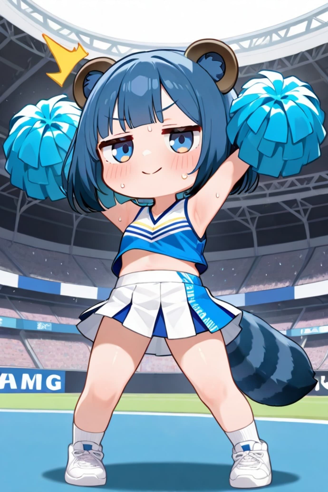 チアガールの青髪ちゃん