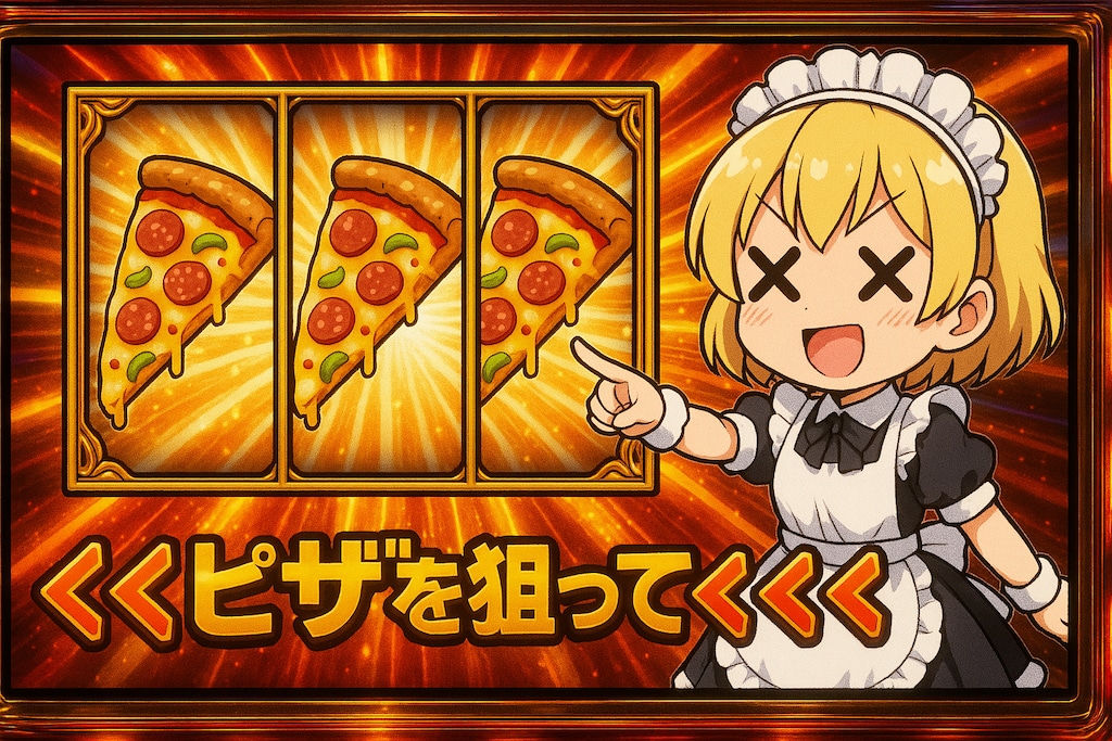 ピザを狙って！