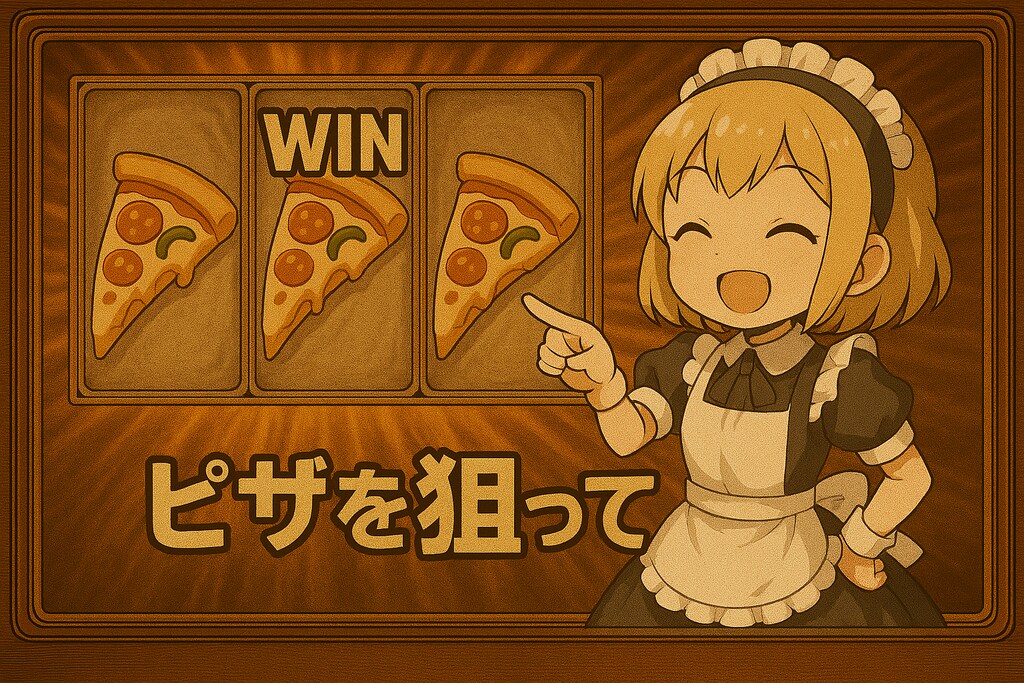 ピザを狙って！