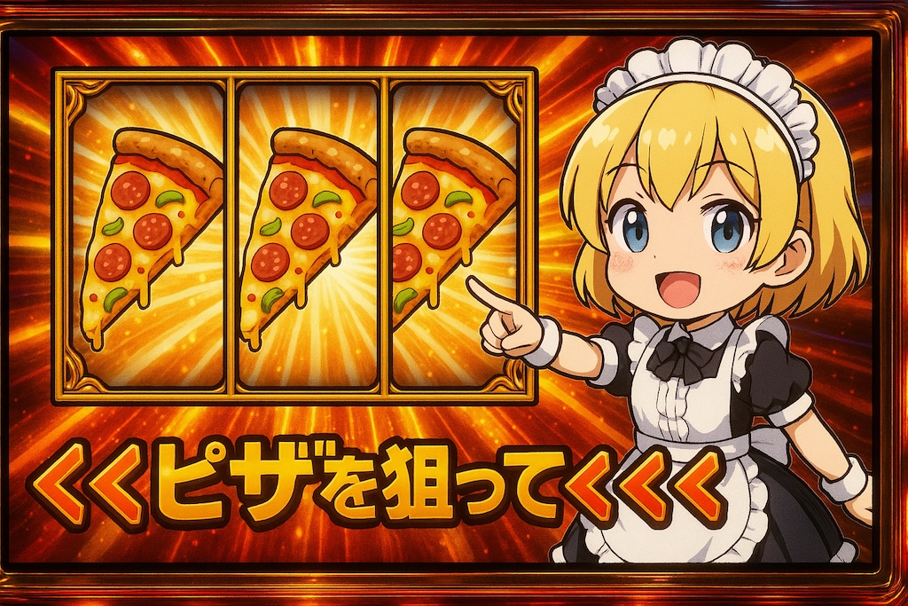 ピザを狙って！