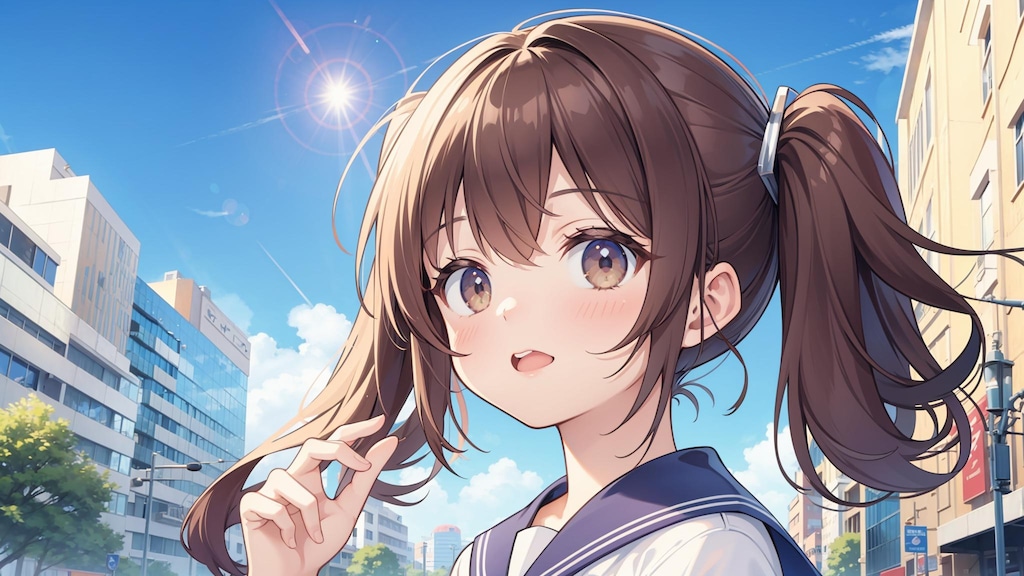 ツインテール女子高生