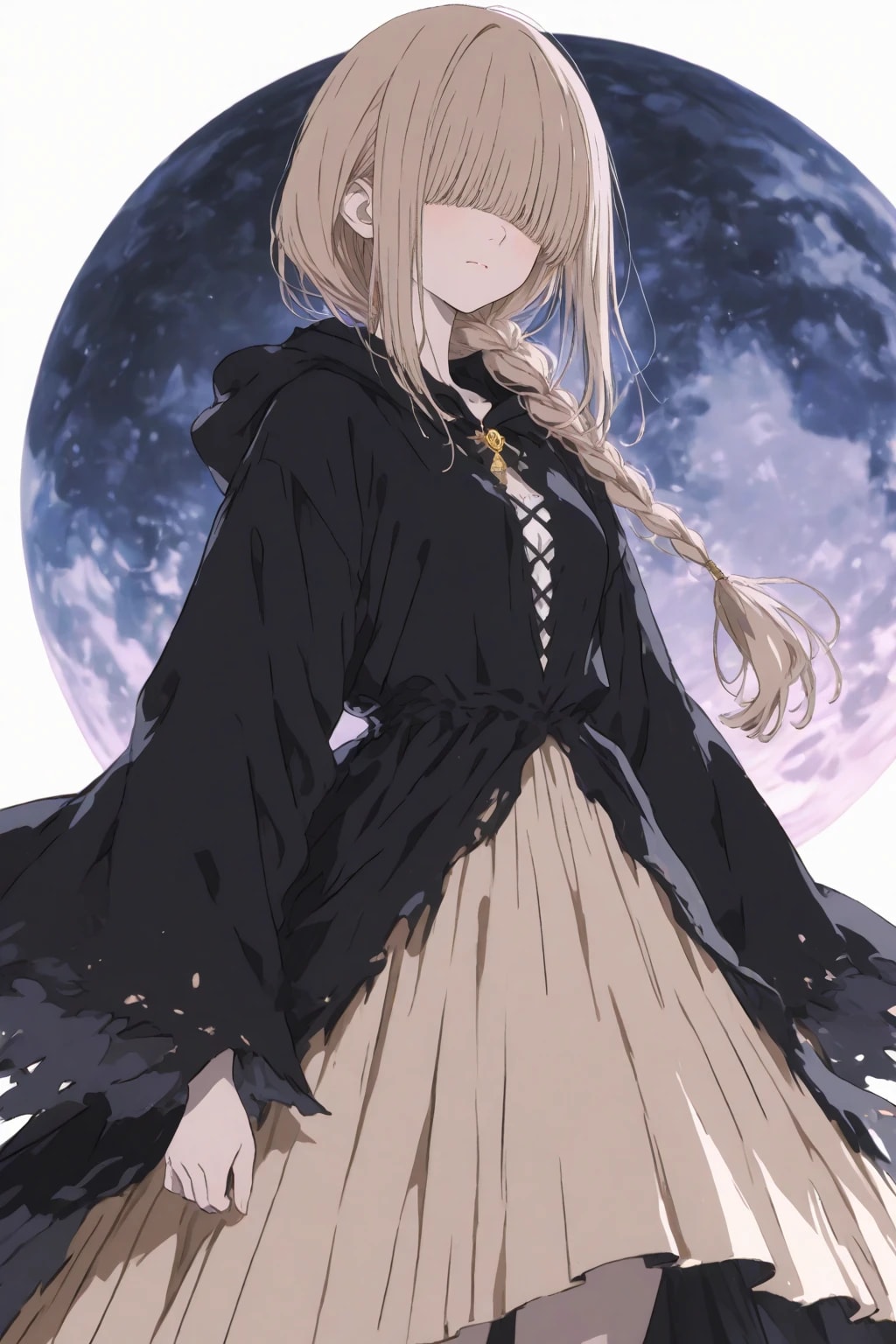 星空とメカクレ魔女