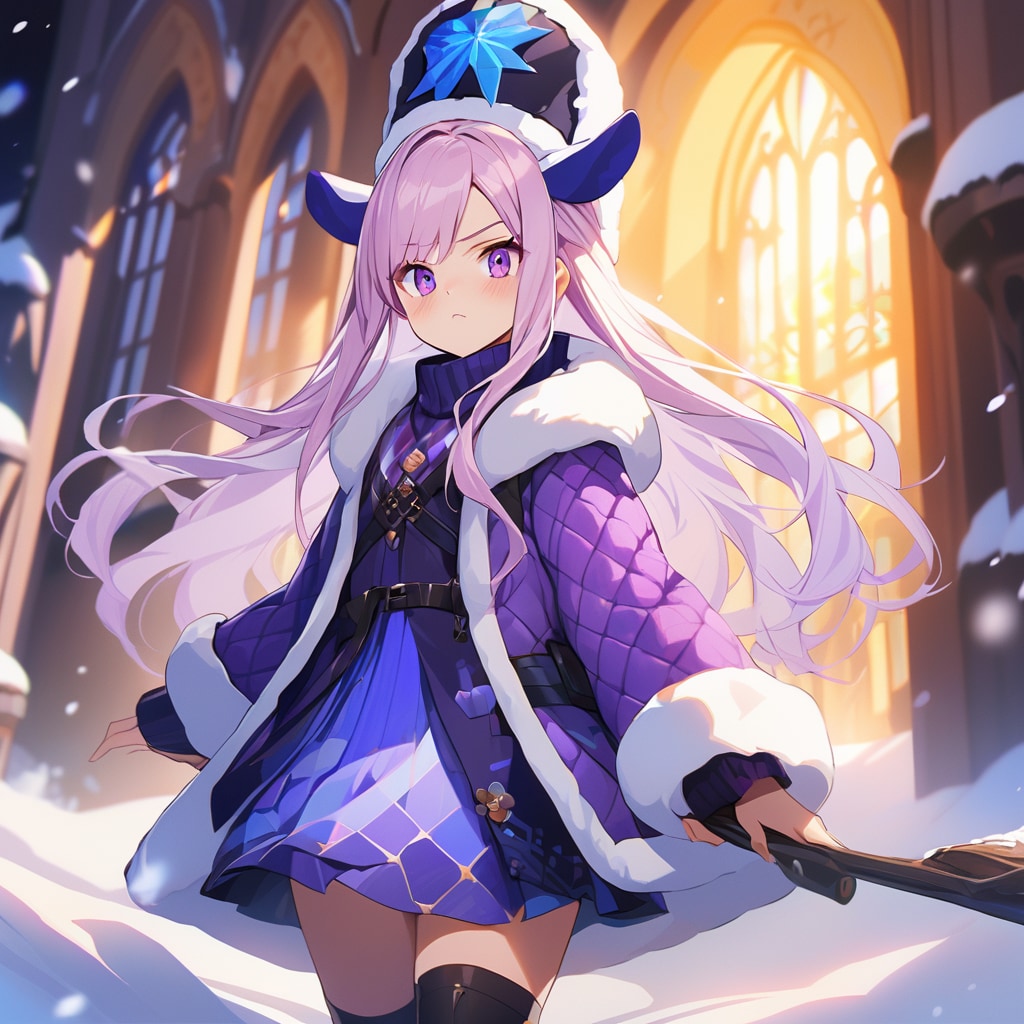 角を生やしたドレスの少女 | の人気AIイラスト・グラビア