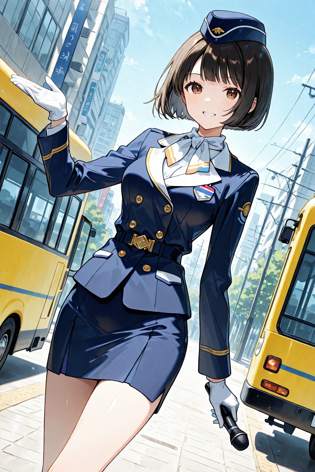 BONSAIでバスガイド　260428 | の人気AIイラスト・グラビア