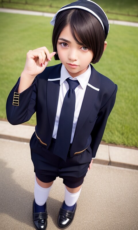 男の娘　学校だと男の制服だから恥ずかしいな