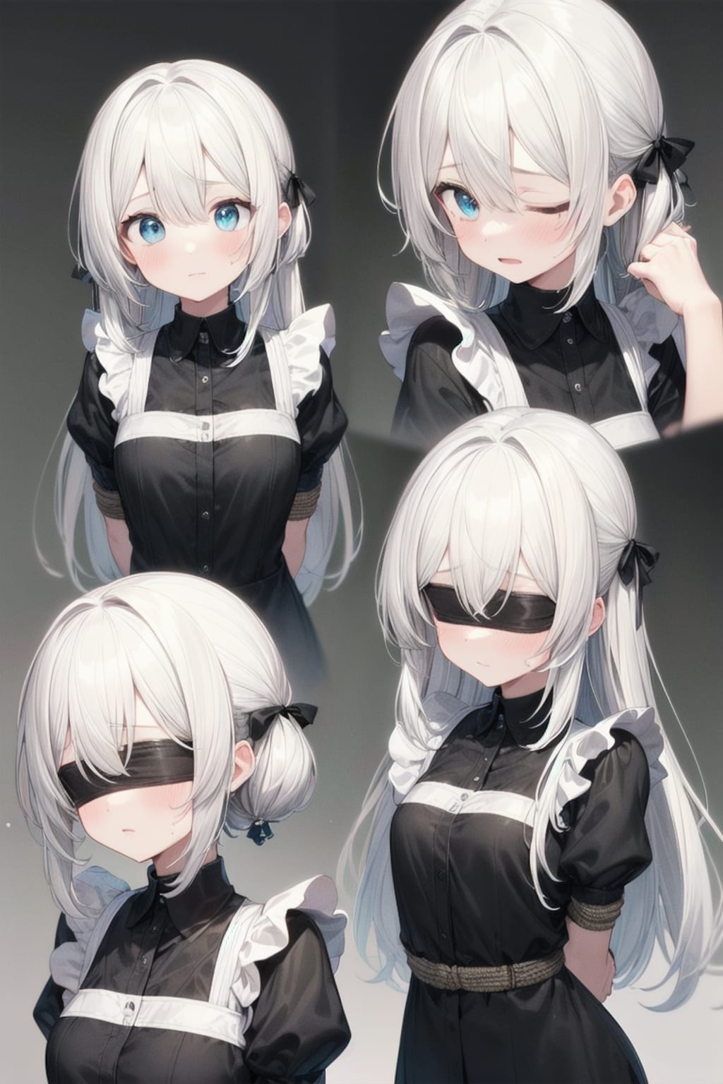 キャラデザみたいになったメイド達