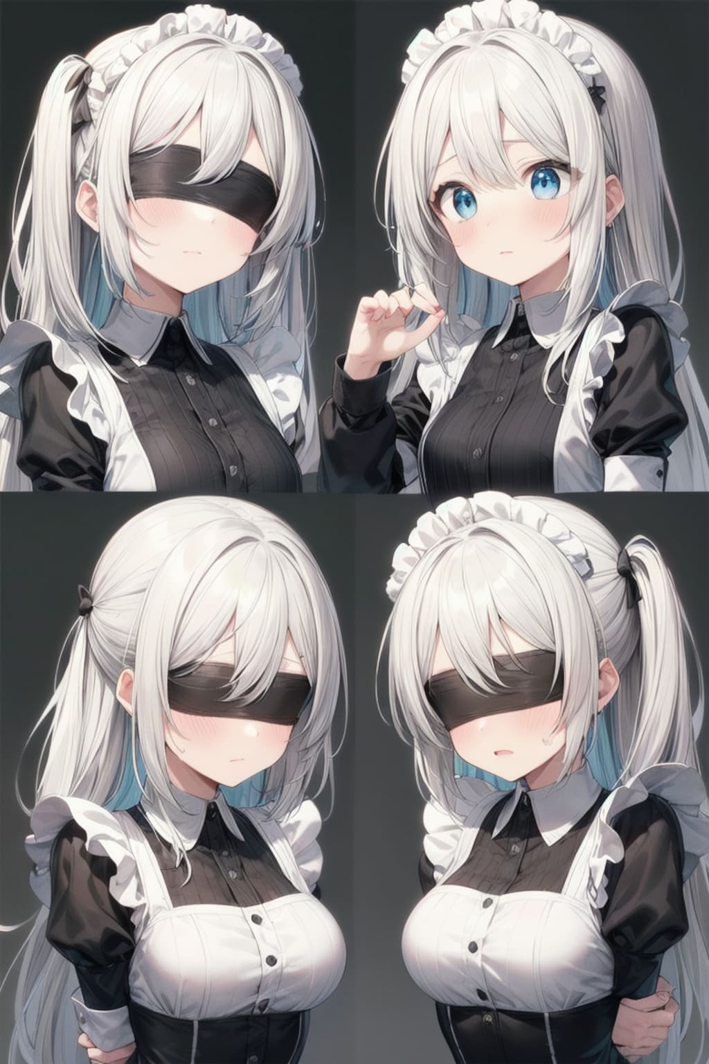 キャラデザみたいになったメイド達