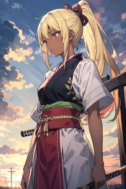 金髪褐色侍