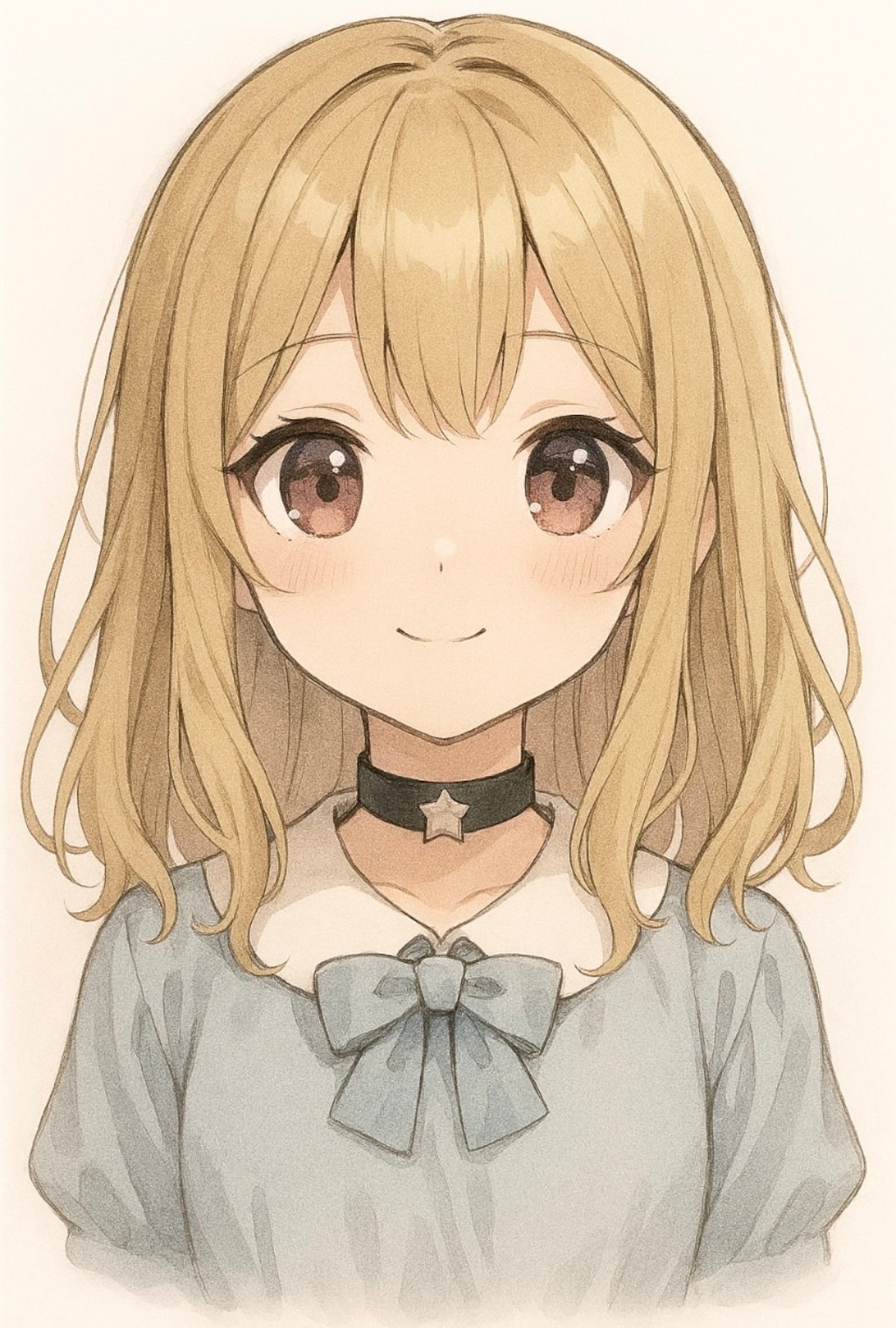 チョーカーの女の子