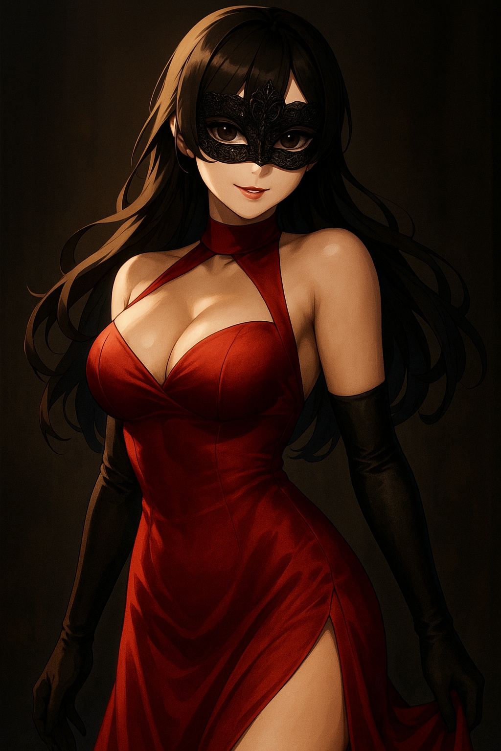 [極上の女体] 赤ドレスに宿る究極の曲線