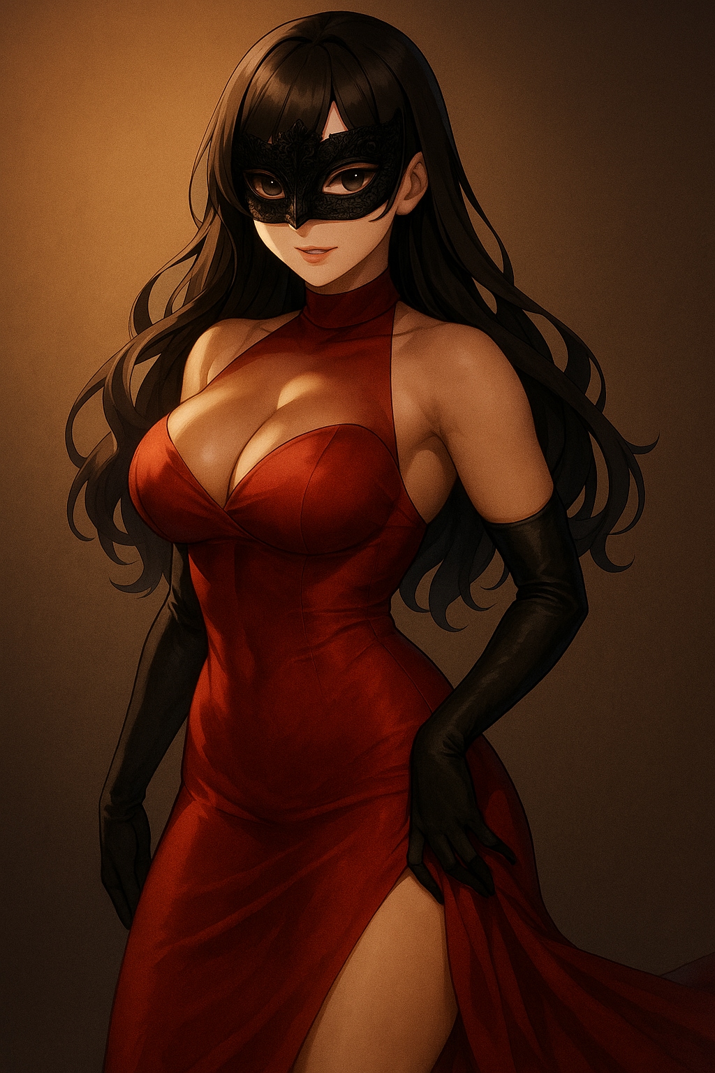 [極上の女体] 赤ドレスに宿る究極の曲線