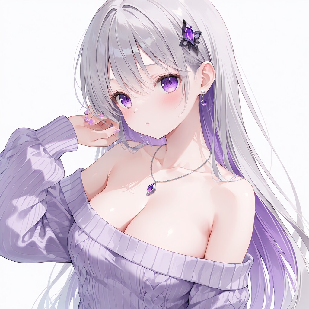 ネックレスを頑張ってました