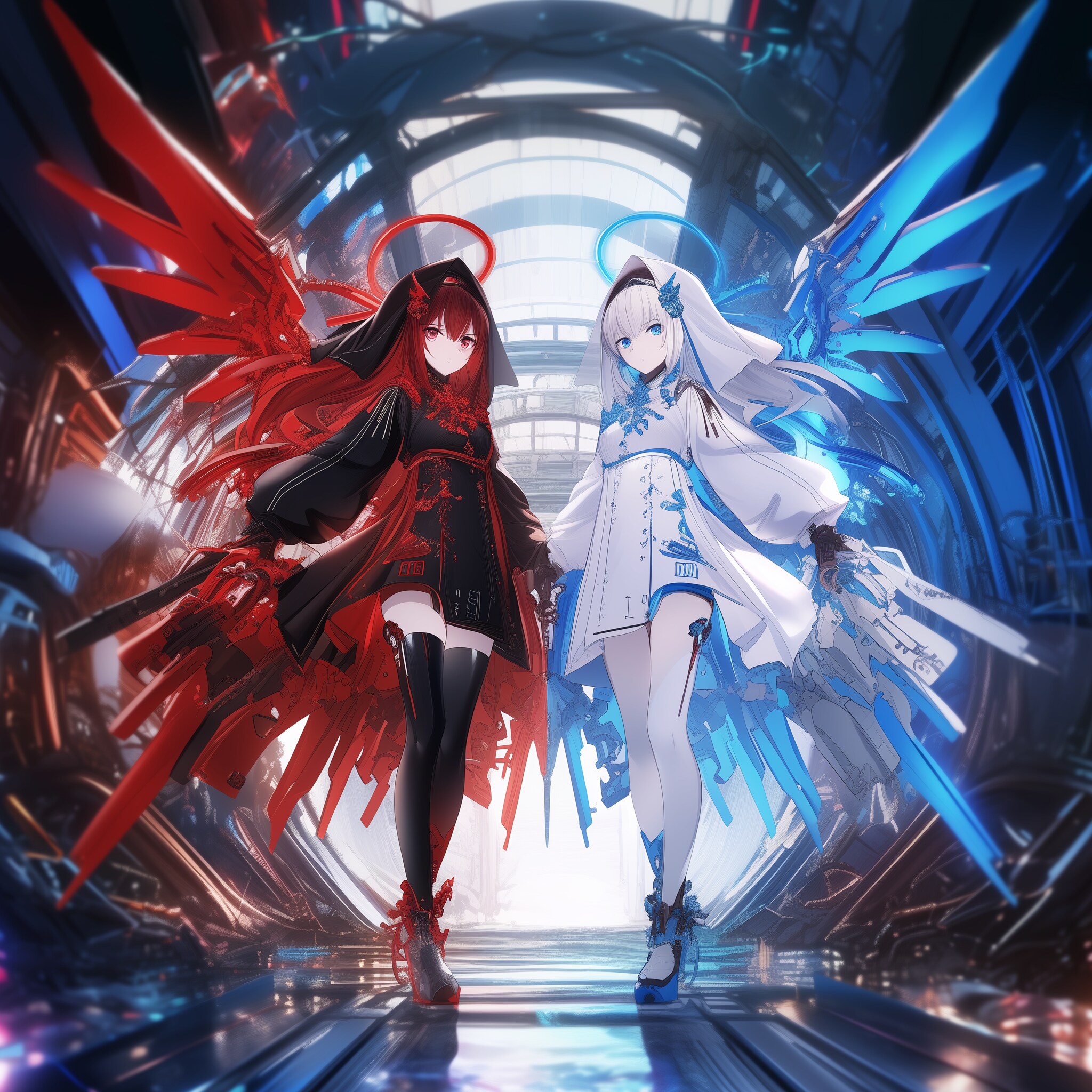 「ここは！！」「通しません！！」 | の人気AIイラスト・グラビア