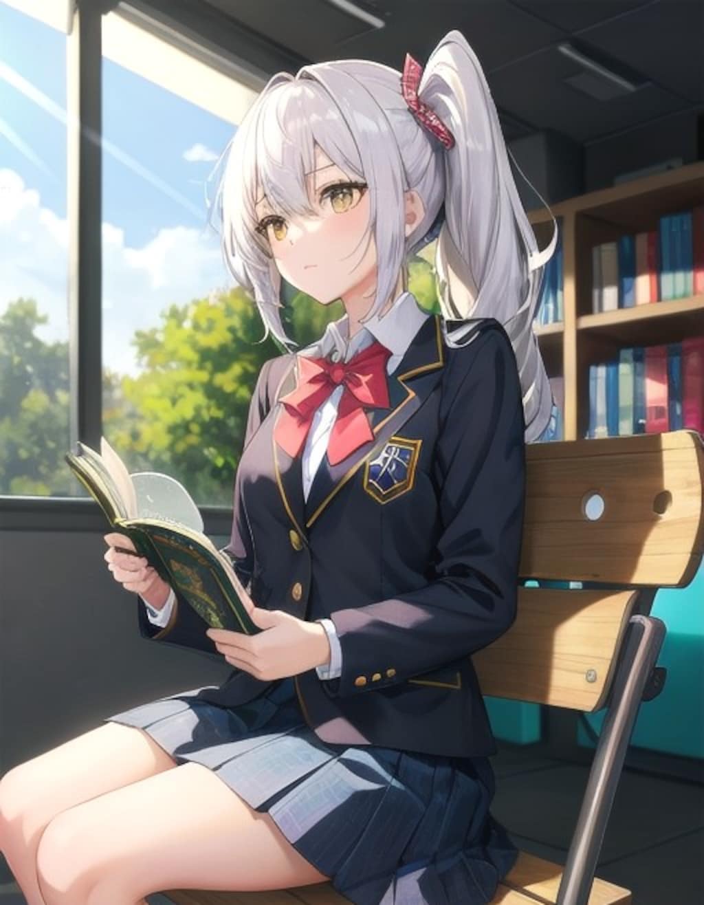 本を読む女の子５