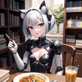 猫ロボ娘と昼食 (ソラといっしょ！#１) 3枚目