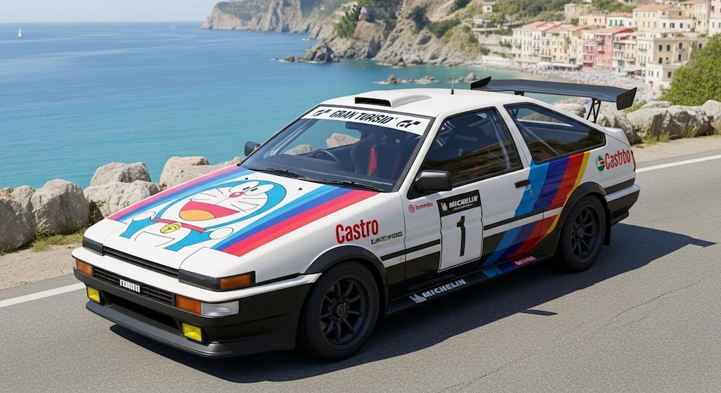 AE86ドラえもん痛車ラリーカー