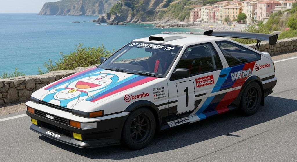 AE86ドラえもん痛車ラリーカー