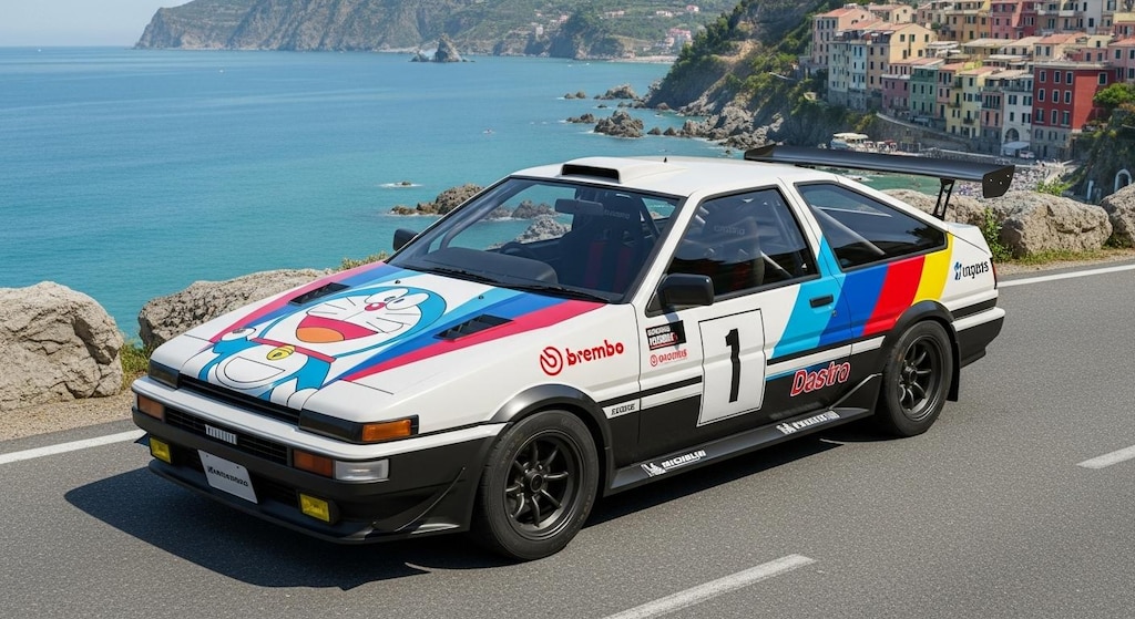 AE86ドラえもん痛車ラリーカー
