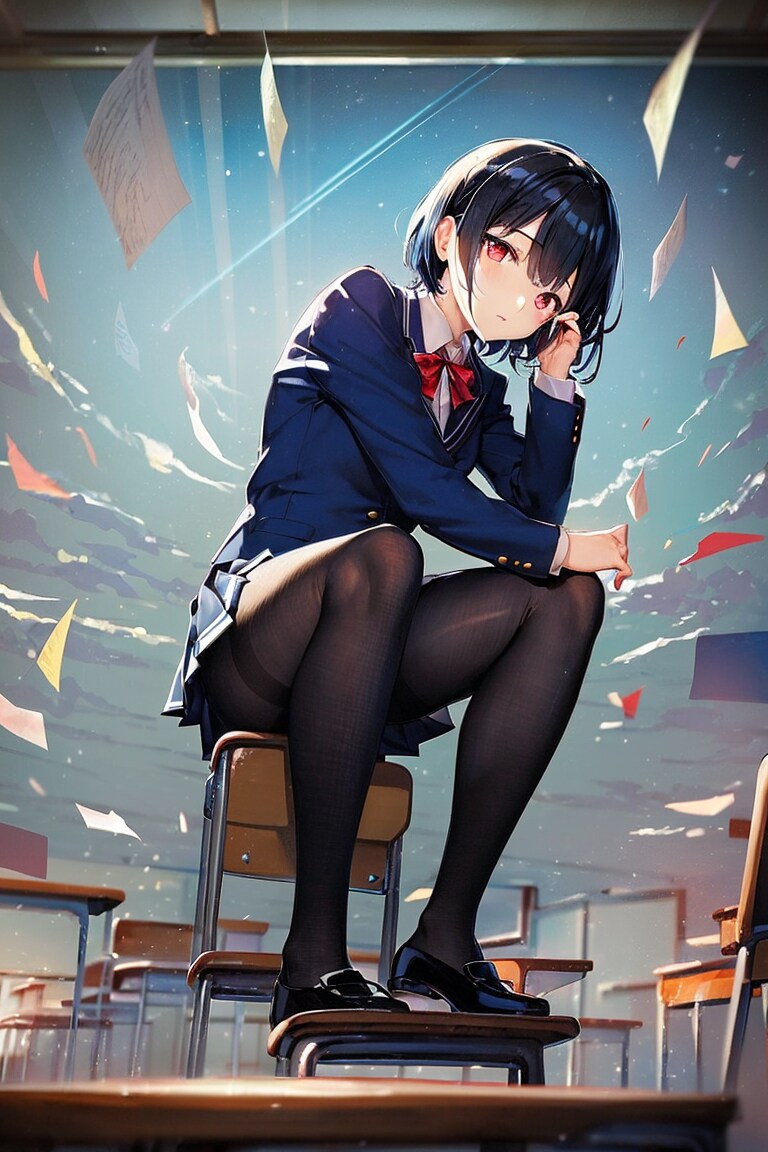 考える彼女