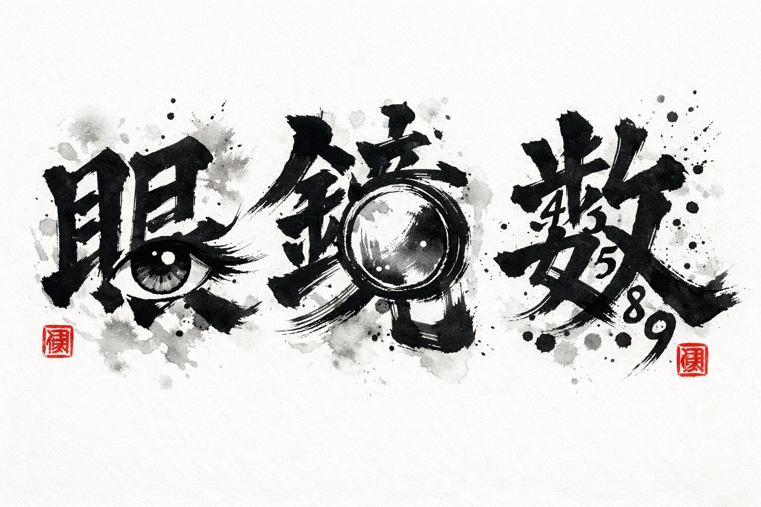 今年の漢字「眼」「鏡」「数」 | の人気AIイラスト・グラビア