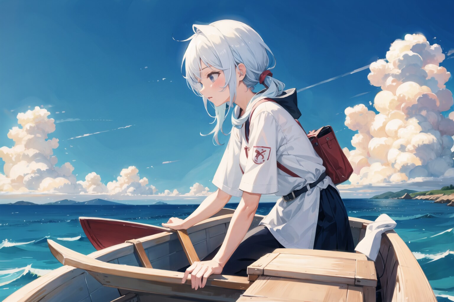 小舟と少女