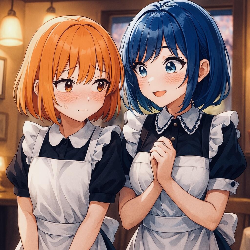 同人サークルぶるずあいのマスコットキャラクターあいちゃんと