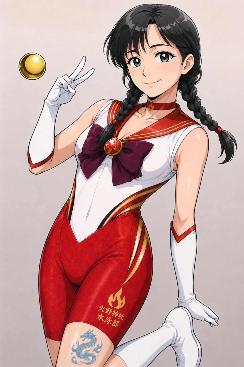 火野神社水泳部チームオリジナルタフスーツ！３ | の人気AIイラスト・グラビア