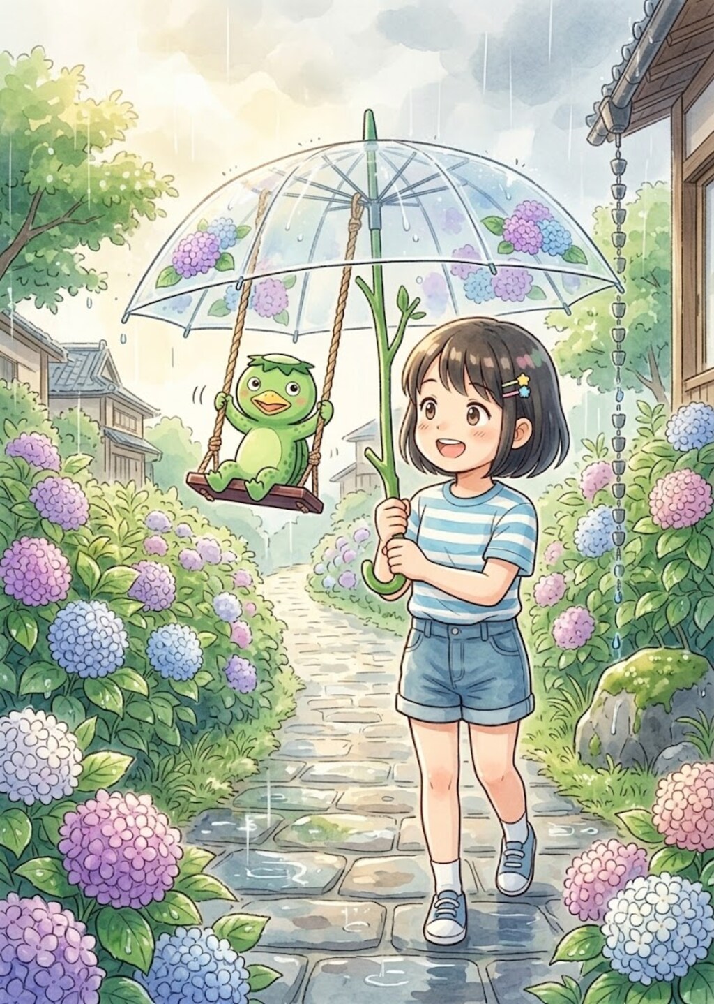 雨の日のお散歩