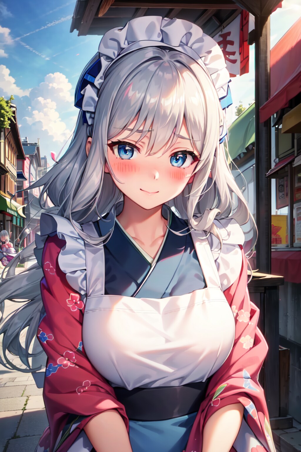 着物+エプロン#1