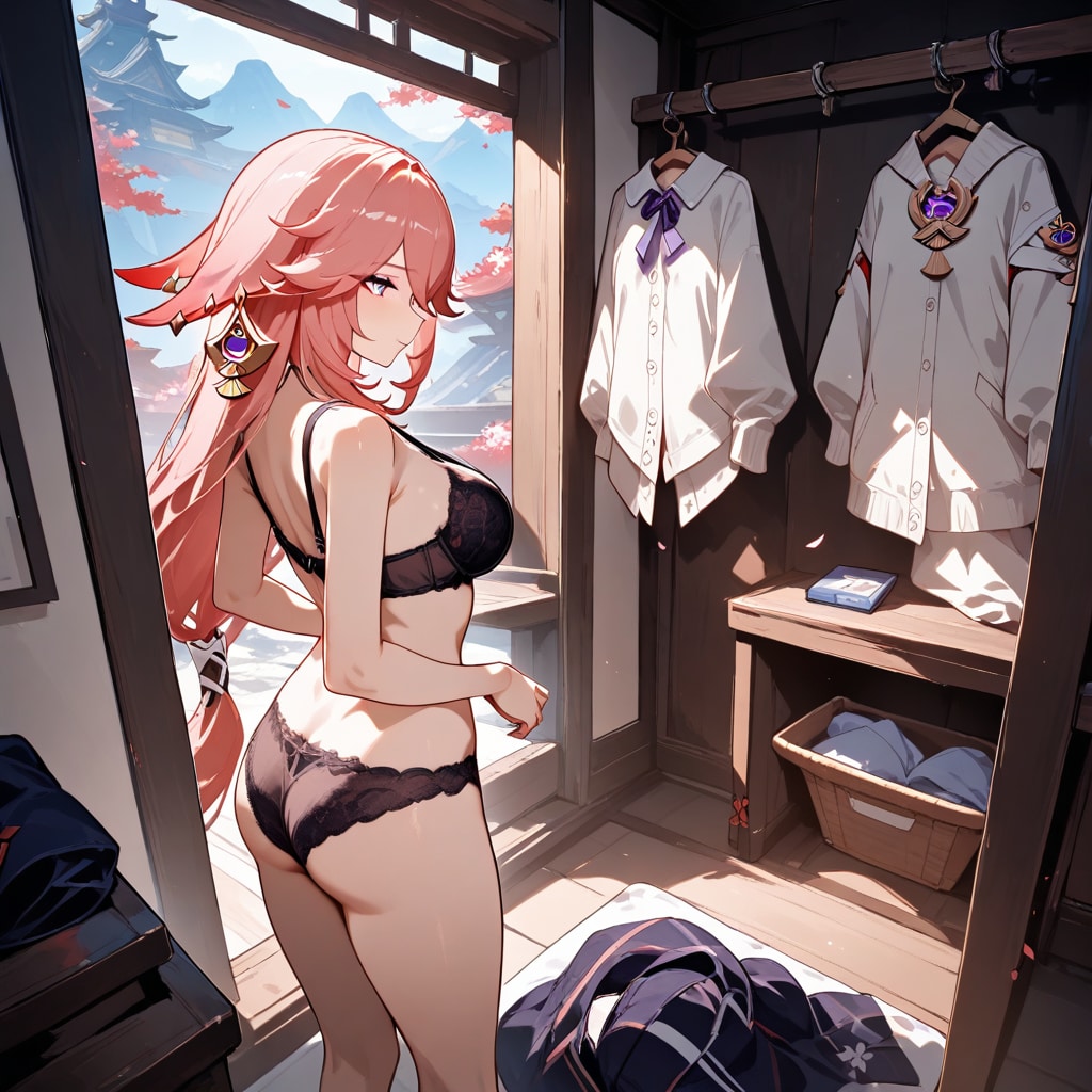八重神子着替え中