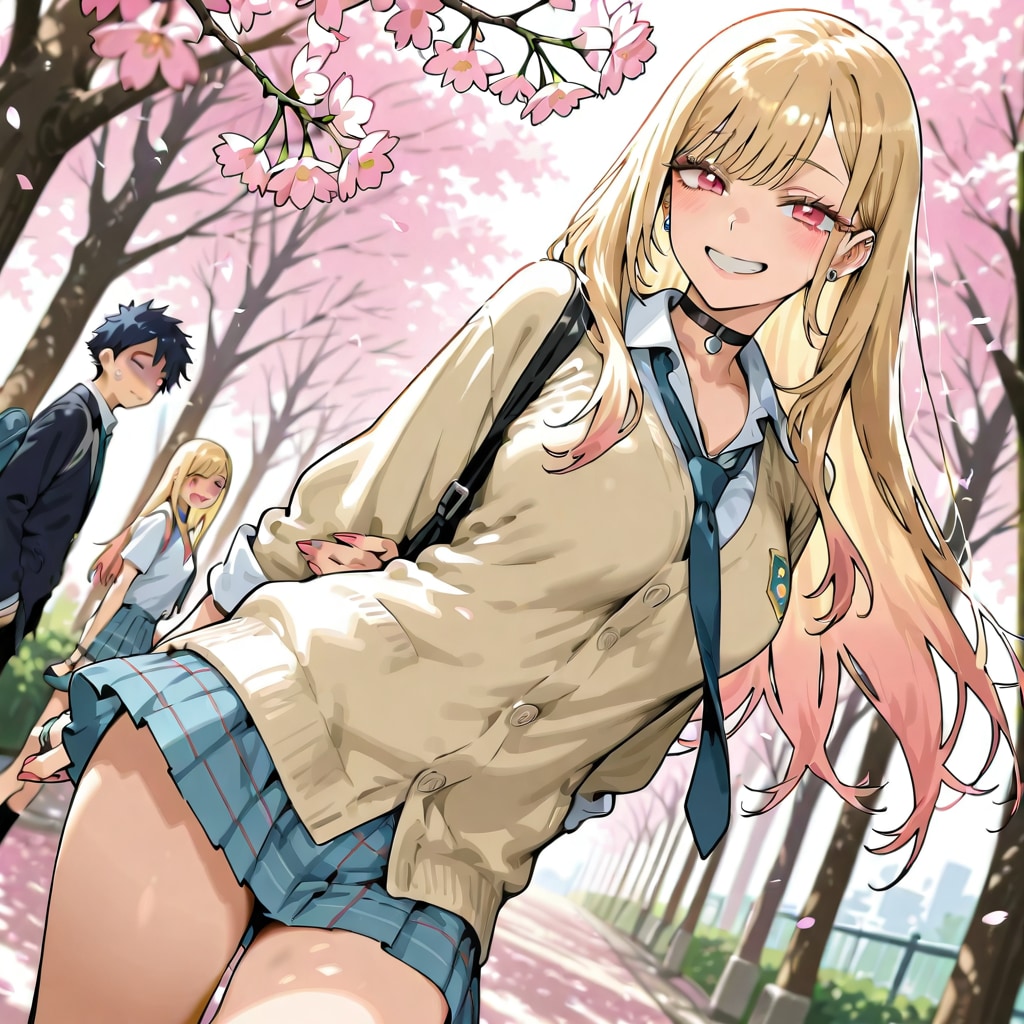 マリンと桜 | の人気AIイラスト・グラビア