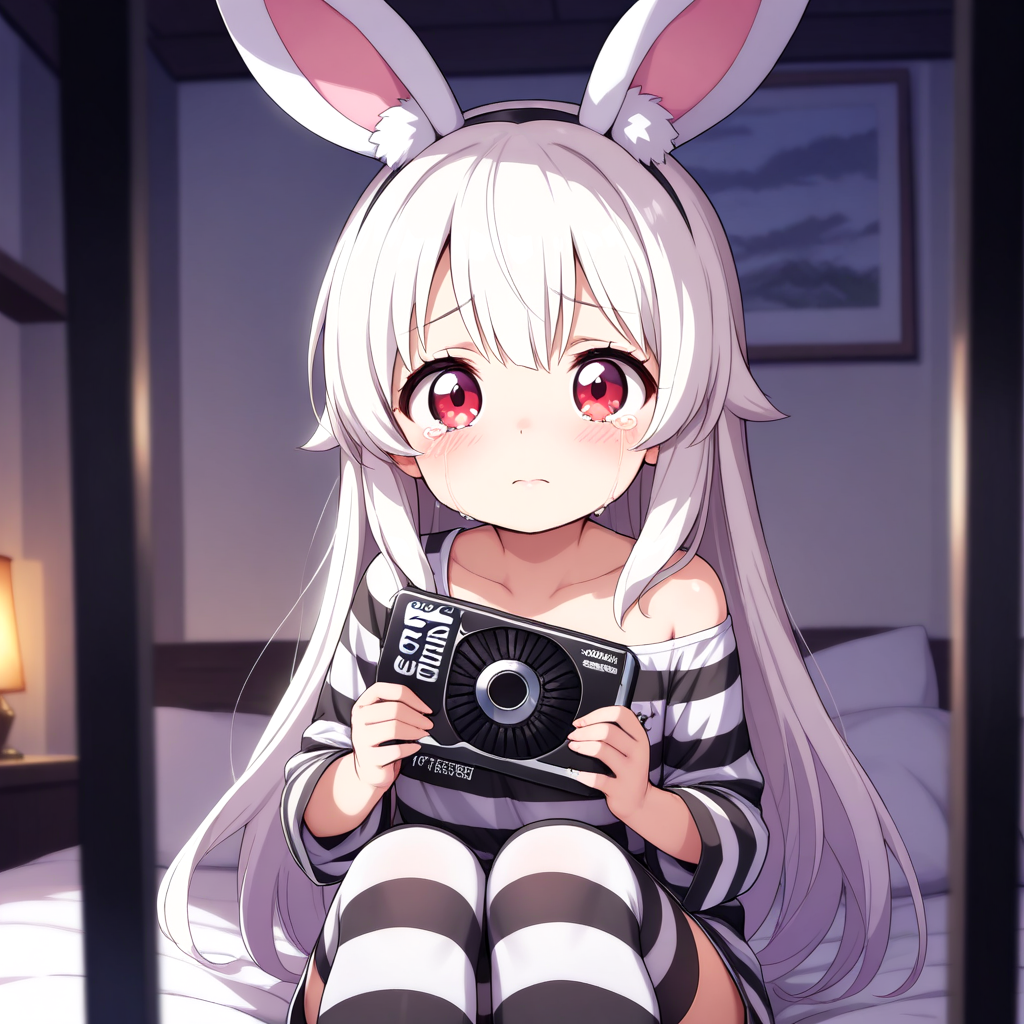 無言で何かを訴えるうさぎちゃん！！