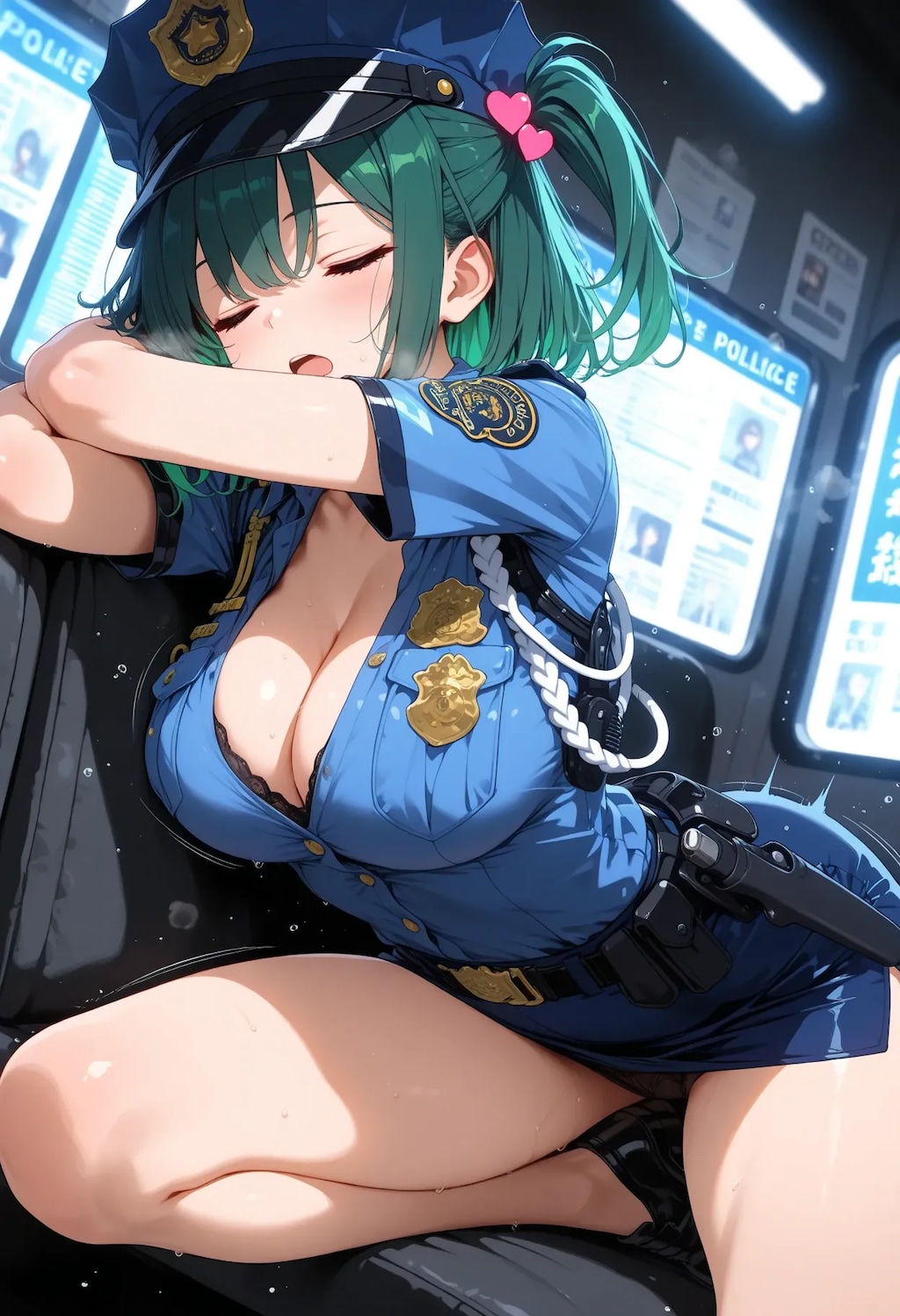 お疲れのよもぎポリス💤