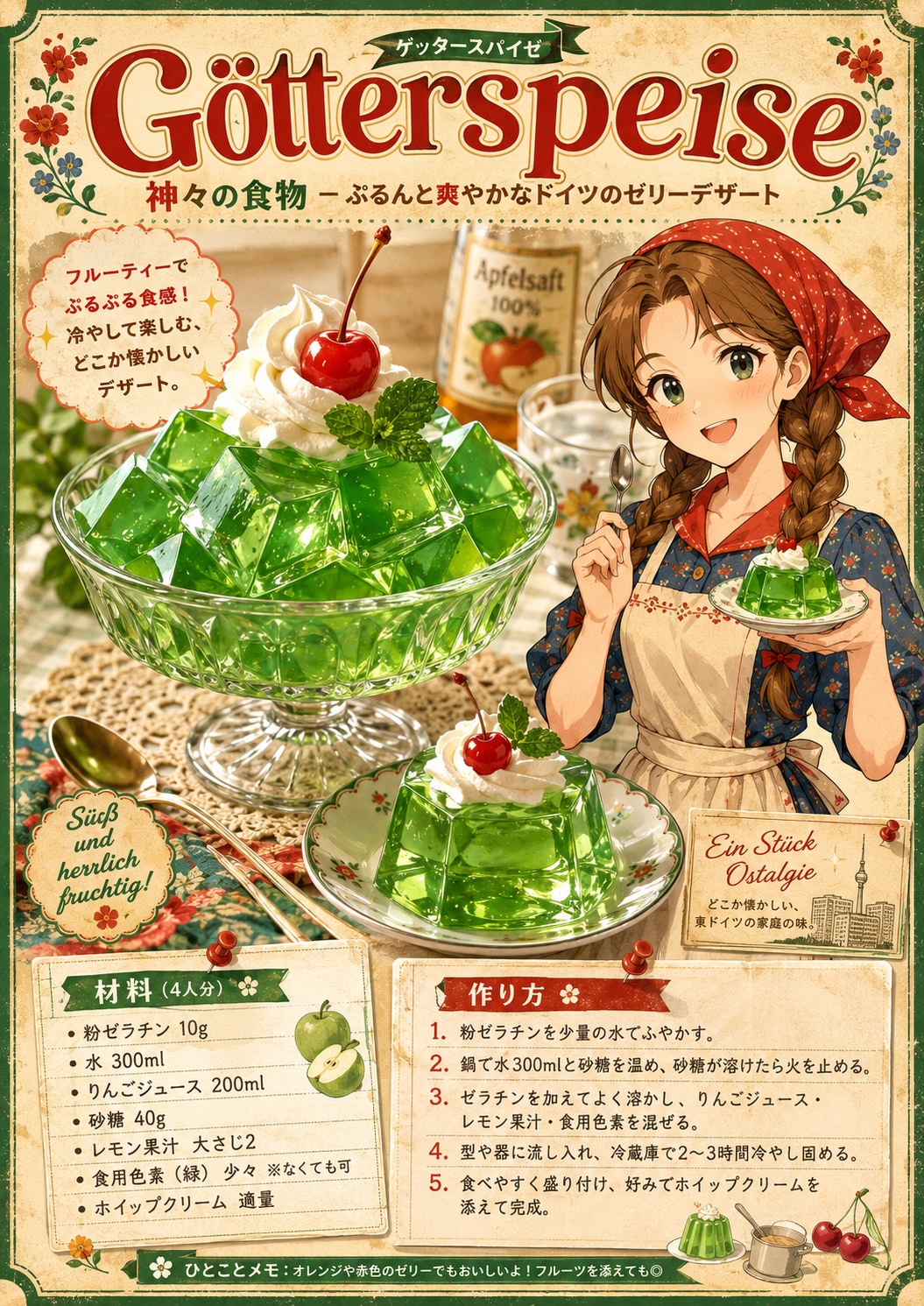 神々の食物の調理法