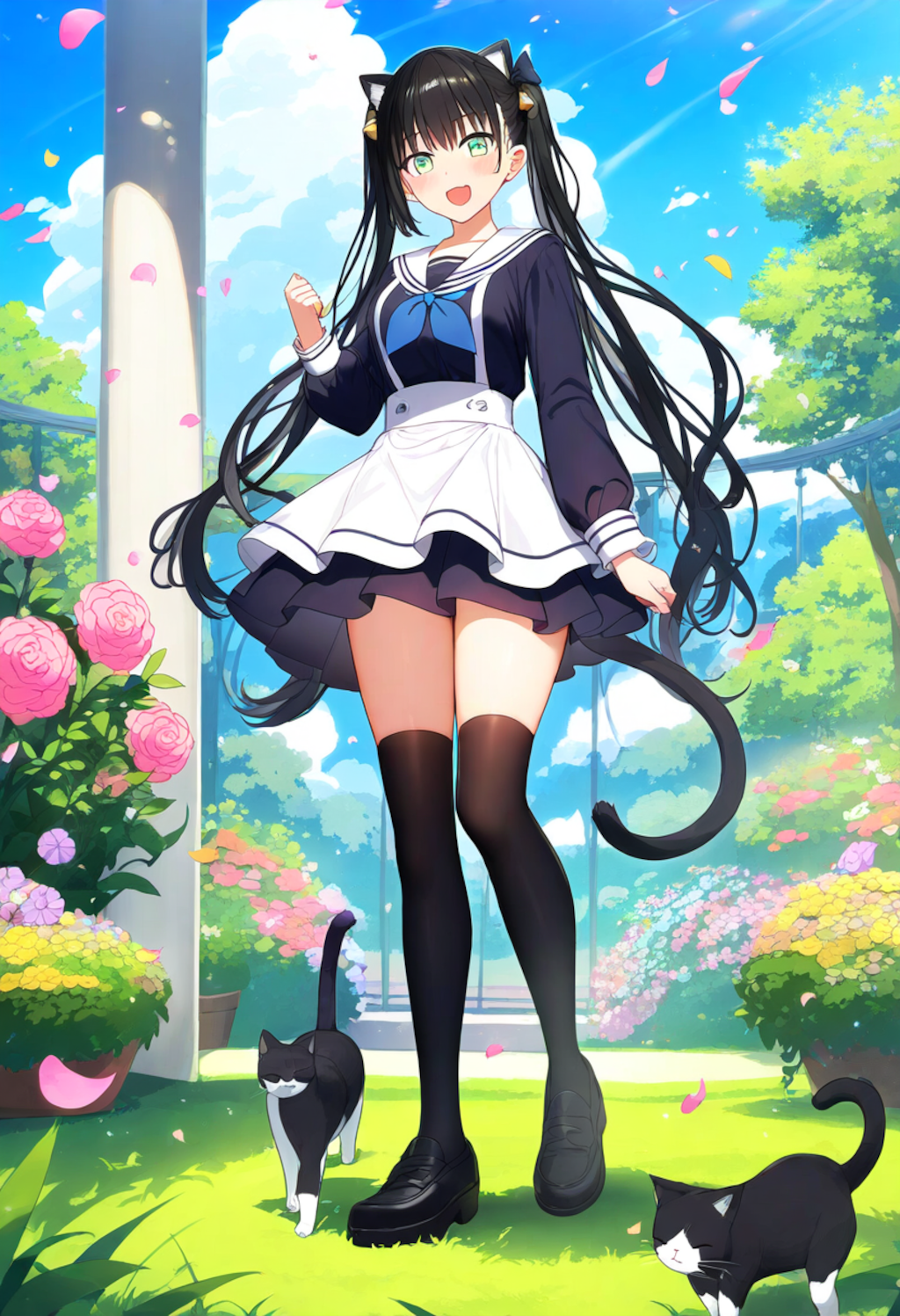 猫耳とニーハイとマーガレット