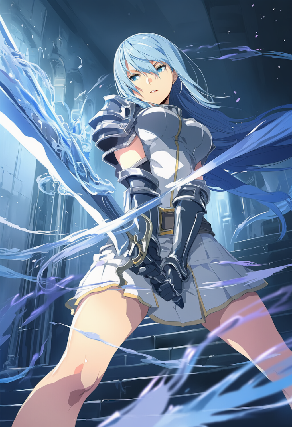 水の剣士で攻撃！