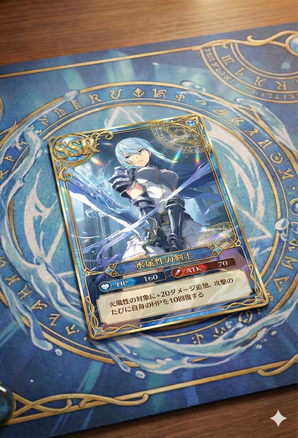 水の剣士で攻撃！