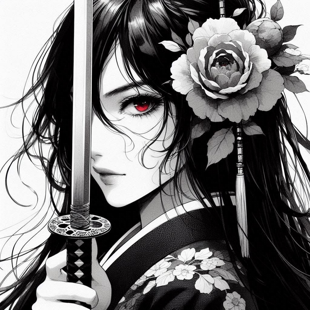 黒髪の女侍さん２５７