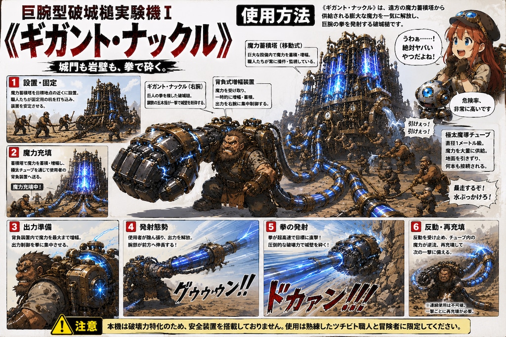 巨腕型破城鎚実験機ギガント·ナックル