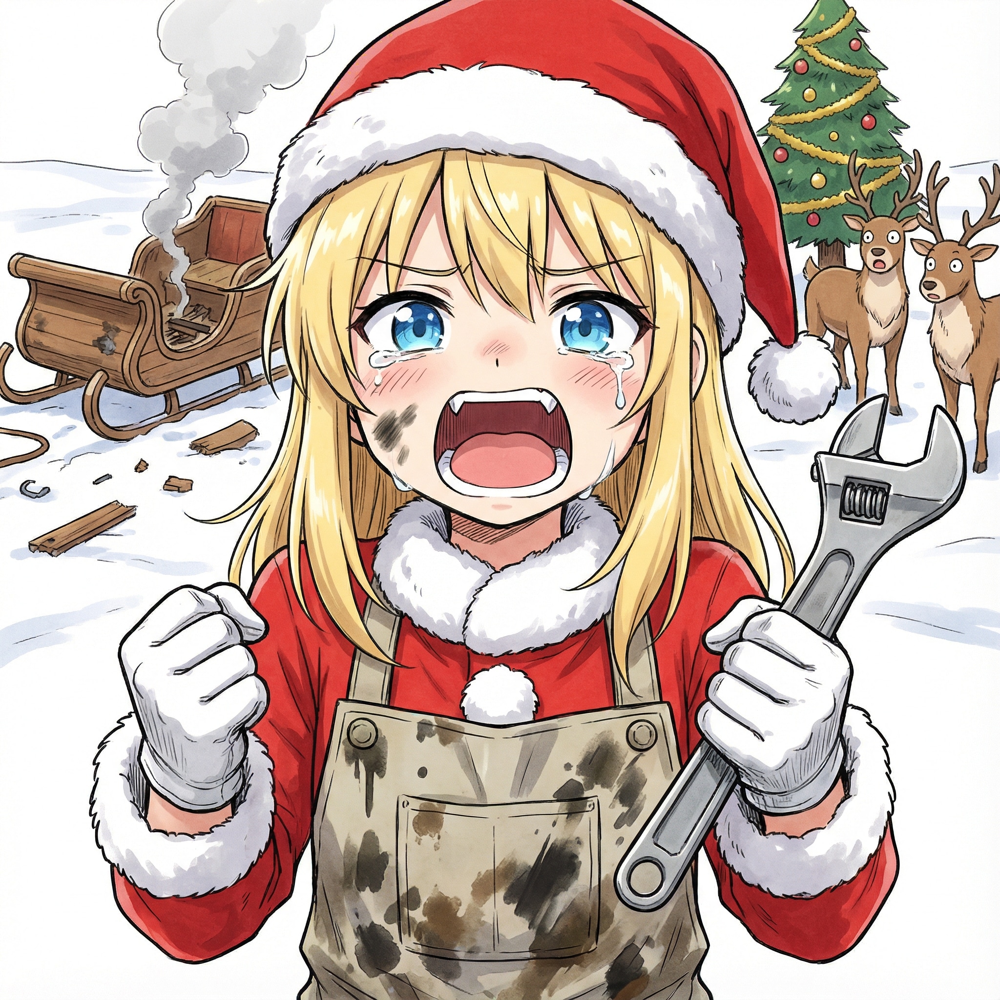 もう‼️ソリが壊れちゃったよぅ‼️ | の人気AIイラスト・グラビア