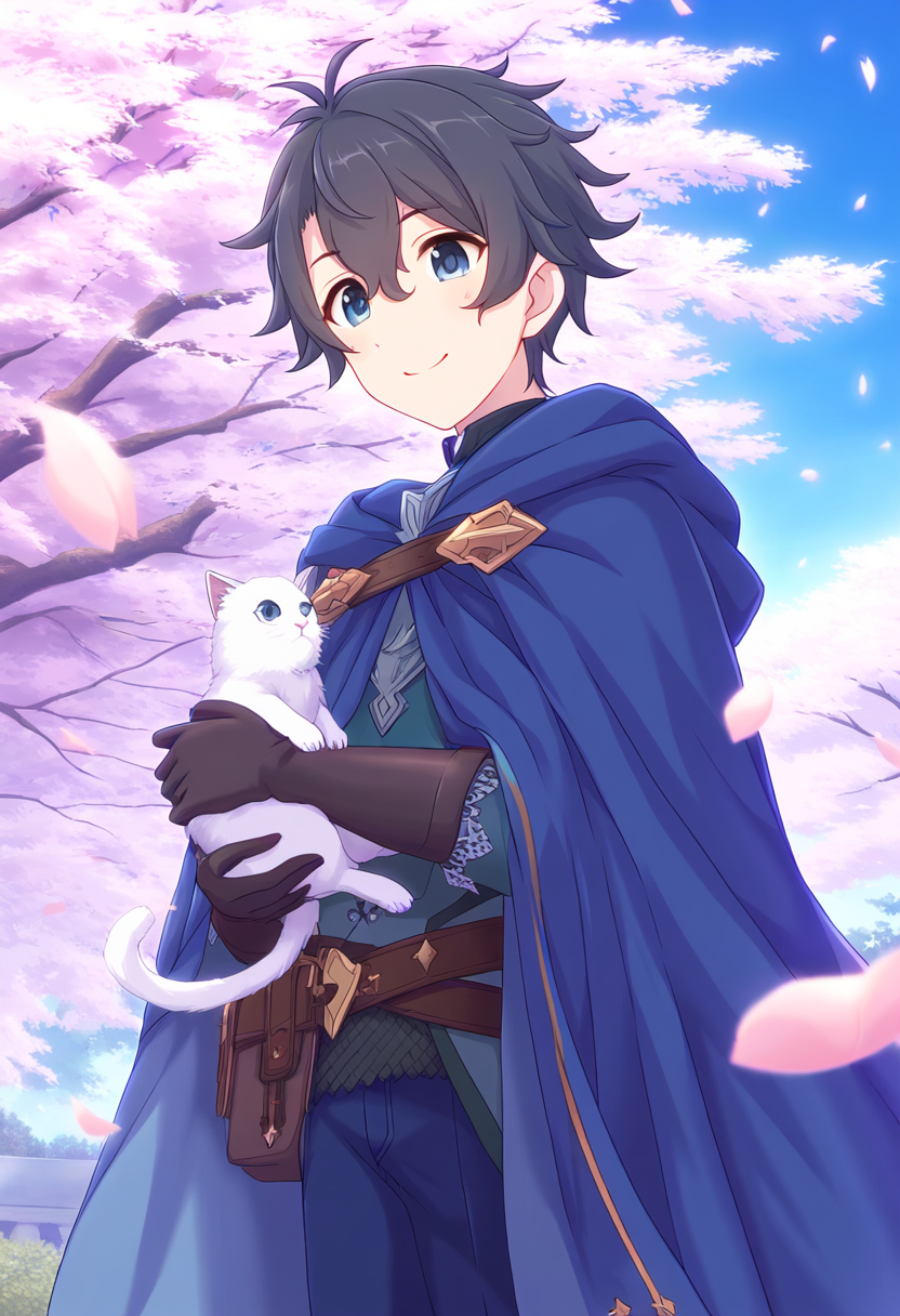 騎士くんとネコ