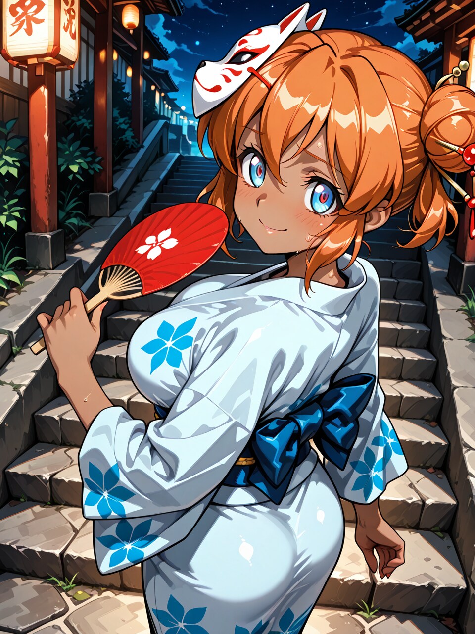 褐色ちゃんと夏祭りデート！